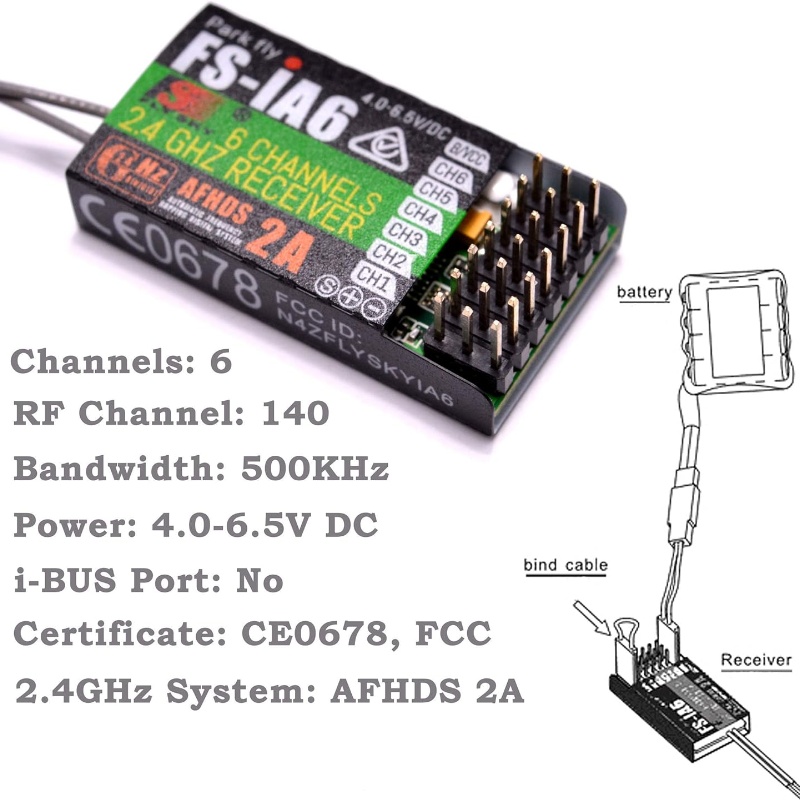 ฟลายสกาย FS-IA6 ตัวรับสัญญาณ 6 - Drone Racing Antenna บทวิจารณ์และราคา