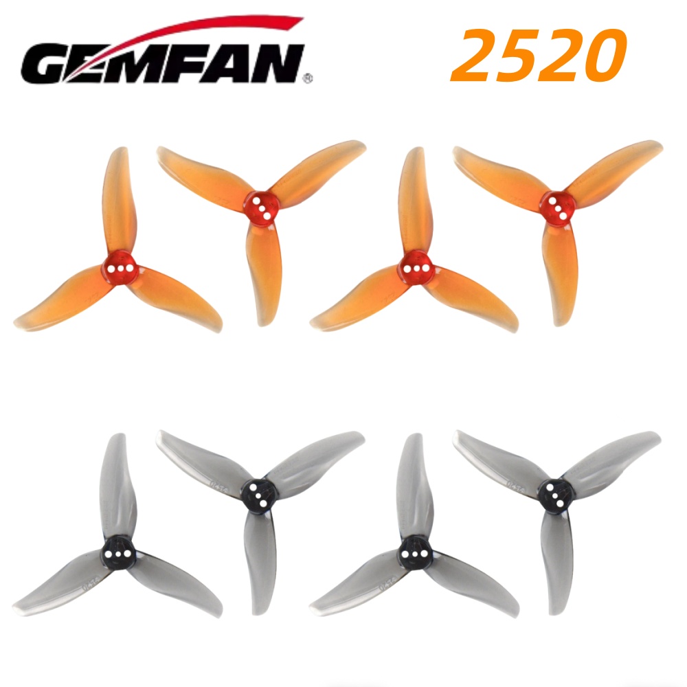 4 คู่เจมแฟน ฮิวริเคน 2520 2.5X - Drone Racing Propeller บทวิจารณ์และราคา