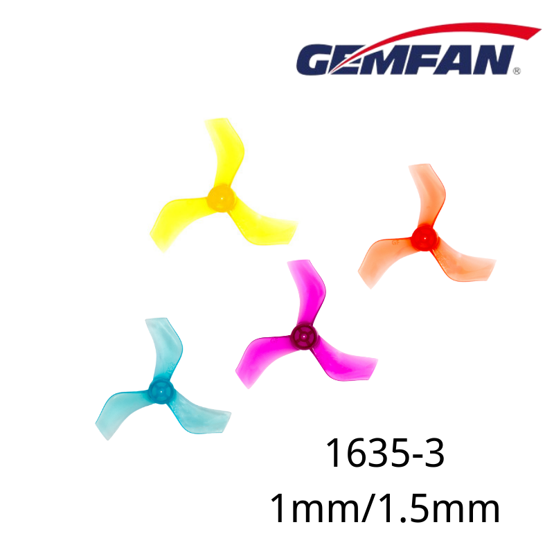 ใบพัด Gemfan 1635 ขนาด 40 มม.  - Drone Racing Propeller บทวิจารณ์และราคา